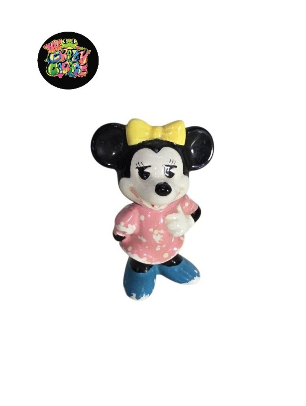 Vintage Minnie Mouse Porcelain Figurine 2⅝"  Disneyland Made in Japan